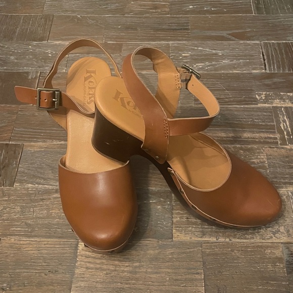 Korks by Kork-Ease Marcia Tan Leather Clogs🖤 - Picture 2 of 16